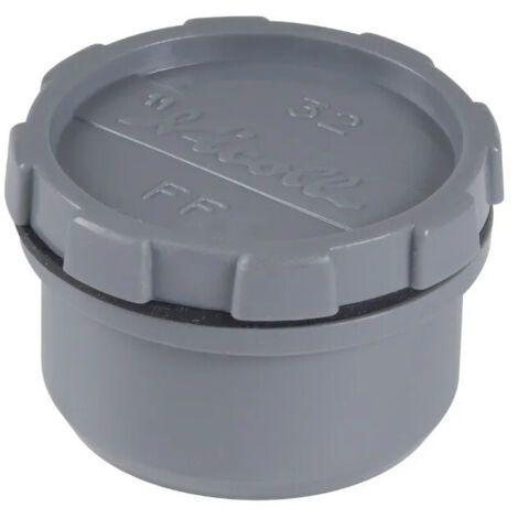 Wirquin – Tampon de visite PVC 40mm – Accès sécurisé à canalisation – Raccord mâle-femelle – Pose par collage – Norme NF Me