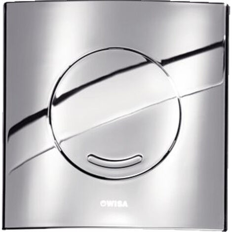 Wisa Argos Plaque de commande 16x16cm mécanique avec interrupteur pour XS élément WC plastique plastique chrome