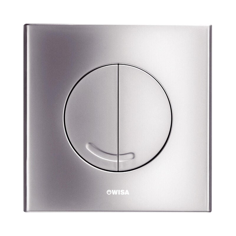 Argos Plaque de commande carré 16x16cm avec dualflush plastique chrome - Wisa