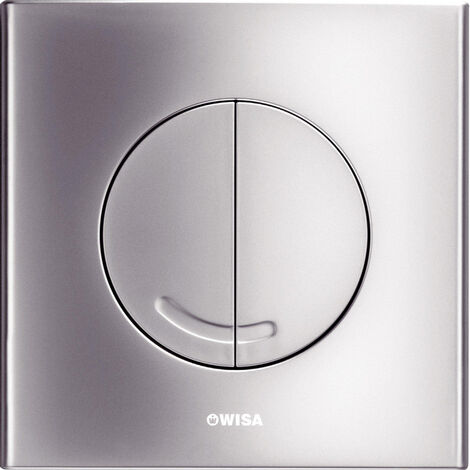 Wisa Argos Plaque de commande carré 16x16cm avec dualflush plastique chrome
