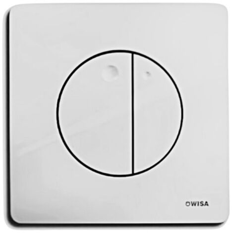 WISA-Bedienungsplatte Modell QUADRO GAIA mit doppeltem Volumen, ABS matt verchromt.
