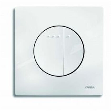 Wisa Enyo panneau de commande dualflush DF blanc