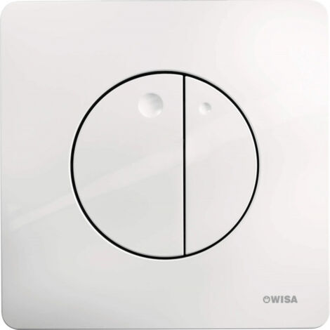 Wisa Gaia panneau de commande dualflush DF blanc