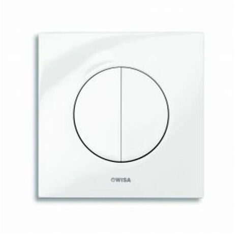Wisa Maro Plaque de commande carré avec dualflush en plastique chrome mat