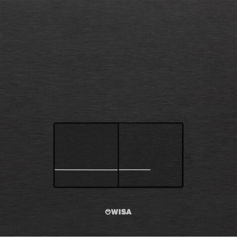 Wisa XS Panneau de commande - carré - 16x16x1 - double chasse - acier - noir
