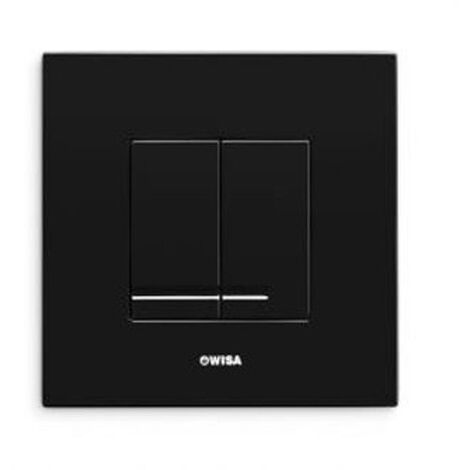 Wisa XS Panneau de commande - carré - 16x16x1 - double chasse - plastique - noir