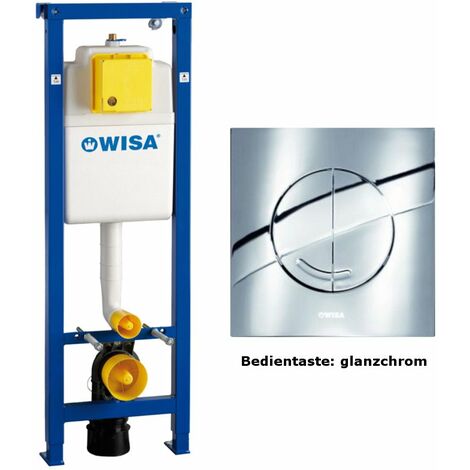 WISA XS WC-Element inkl. Bedientaste glanzchrom Argos DF, Komplett-Set