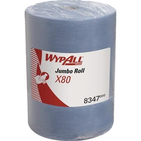 Wischtuch WypAll® X80 8347 L.ca.315 mmxB.ca.310mm blau 1-lagig Rl.