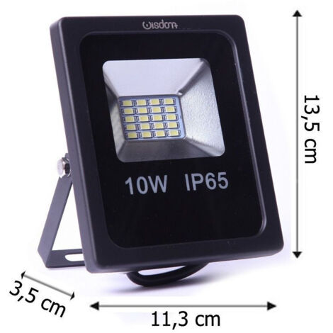 Wisdom - Faro Professionale A Led 5730 Per Esterno Ip65 Wisdom 10w 2 Effettivi - -Bianco Freddo      -