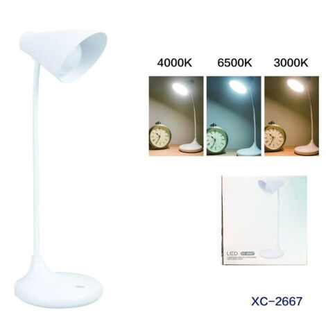 Wisdom - Lampada Da Scrivania Led Touch Luce 4000k 6500k 3000k Dimmerabile Moderna Dt2667 -