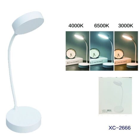 Wisdom - Lampada Scrivania Led Touch Ricaricabile Usb Orientabile Design Moderno Dt-2666 -