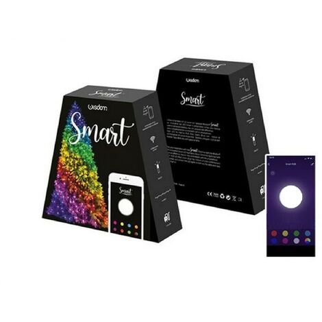 Catena luci esterno multicolor bluetooth 10.5m lampadine smart decorative  musica