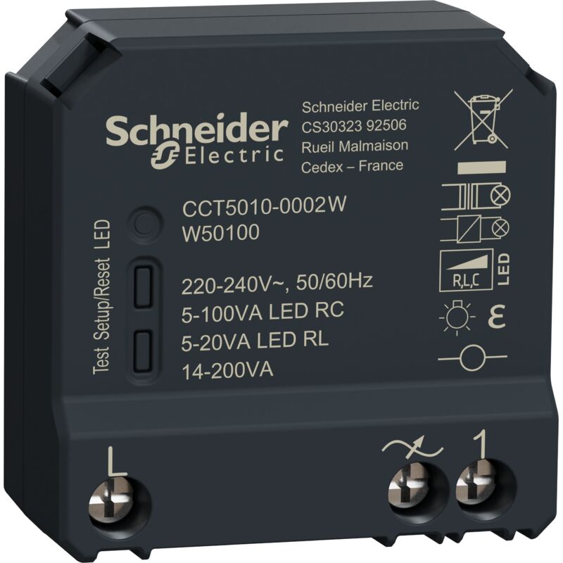 Schneider Electric - Wiser - micromodule encastré - zigbee - pour variateur de lumière (CCT5010-0002W)