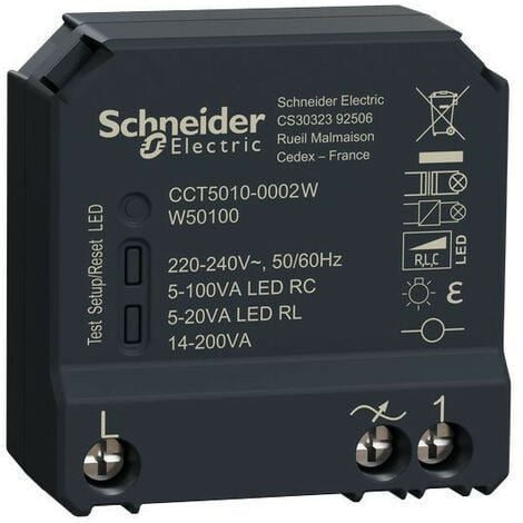 SCHNEIDER ELECTRIC Wiser - micromodule encastré - zigbee - pour variateur de lumière (CCT5010-0002W)