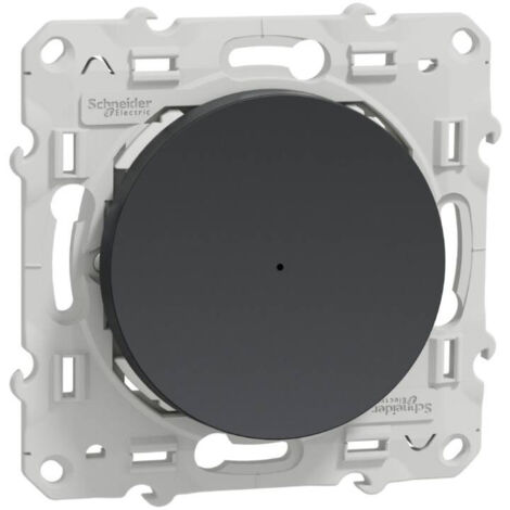 Wiser Odace - bouton poussoir - 10A - zigbee - anthracite (S540530W)