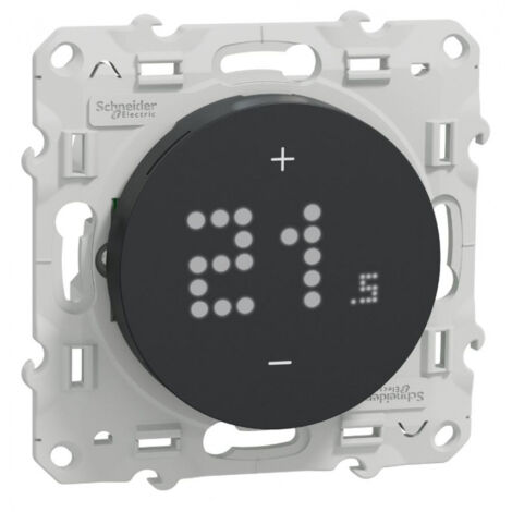 Wiser Odace - Thermostat connecté filaire - 2A - Anthracite (S540619)