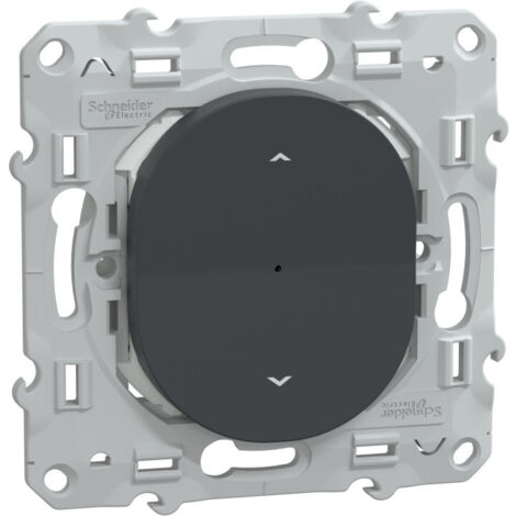 Wiser Ovalis - interrupteur volet-roulant - 4A - zigbee - Anthracite (S340567W)