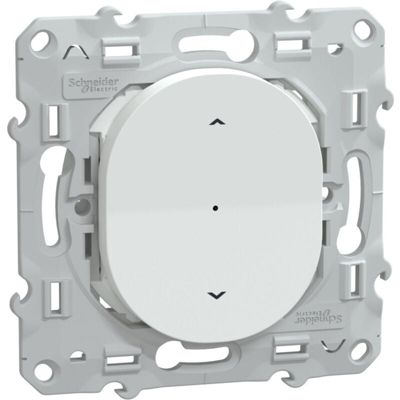 Schneider Electric - Wiser Ovalis - interrupteur volet-roulant - 4A - zigbee - Blanc (S320567W)