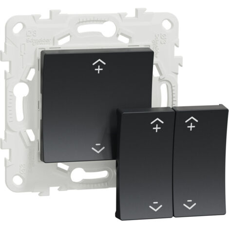 Wiser Unica - interrupteur centralisé sans fil 2 ou 4 BP - Anthracite (NU557154W)