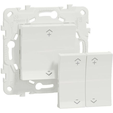 Wiser Unica - interrupteur centralisé sans fil 2 ou 4 BP - Blanc (NU557118W)