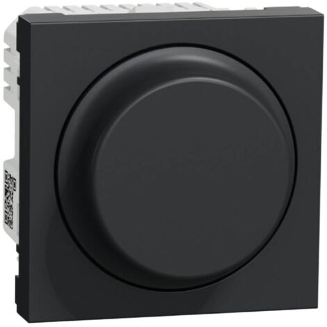 Wiser Unica - variateur rotatif - 2 fils - zigbee - anthracite - méca seul (NU351654W)