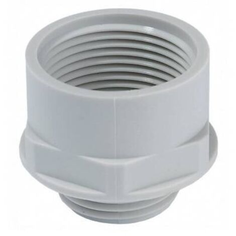 Wiska 10063672 APM 36/63 Adattatore pressacavo PG36 M63 Poliammide Grigio luminescente 1 pz.