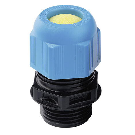 Wiska 10064411 Kabelverschraubung ATEX M16  Polyamid Schwarz (RAL 9005), Licht-Blau (RAL 5012) 1 St.