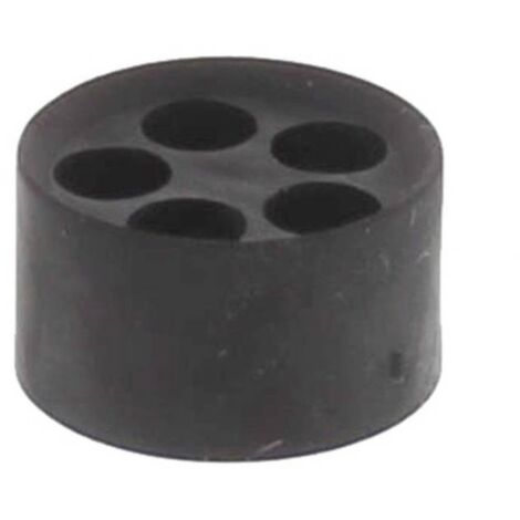 Wiska 10102023 MFD 25/05/056 Inserto di tenuta antiurto, con antistrappo M25 Plastica Nero (RAL 9005) 25 pz.