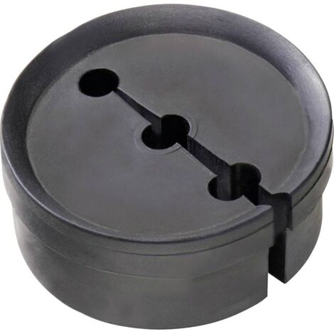 Wiska 10103108 GFD 25/01/090 Insert d'étanchéité résistant aux chocs, avec décharge de traction M25 plastique noir (RAL