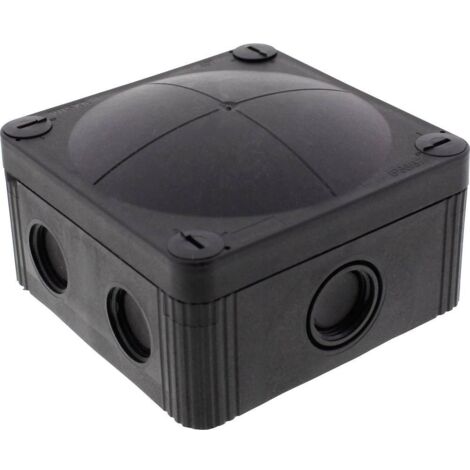 Wiska 10105601 Boîte de dérivation (L x l x H) 95 x 95 x 60 mm noir (RAL 9005) IP66/IP67 1 pc(s)