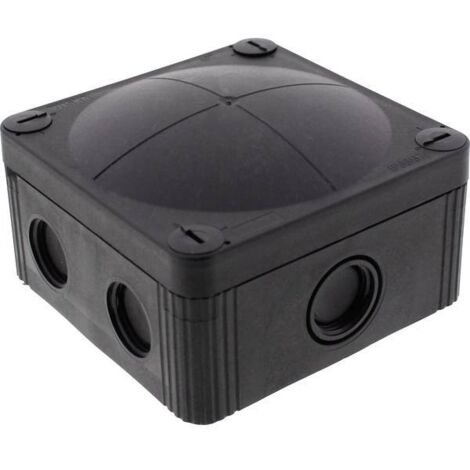 Wiska 10105603 Cassetta di derivazione (L x L x A) 95 x 95 x 60 mm Nero (RAL 9005) IP66/IP67 1 pz.