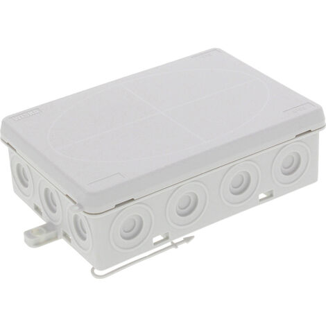 Wiska 10109428 Abzweigkasten (L x B x H) 125 x 86 x 41 mm Lichtgrau (RAL 7035) IP55 1 St.