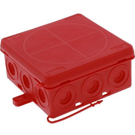 Wiska 10109591 Boîte de dérivation (L x l x H) 86 x 86 x 41 mm rouge IP55 1 pc(s)