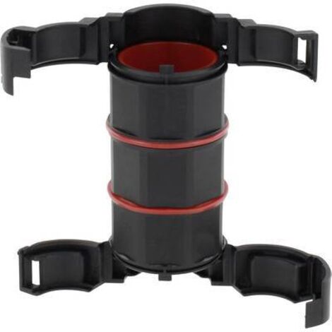 Wiska 10109728 BFC-17-17-BK Adaptateur pour tube ondulé noir droit 1 pc(s)