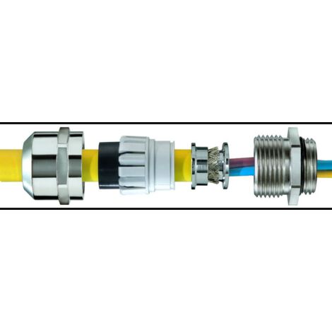 Wiska EMSKV 75 EMV-Z pressacavo in ottone IP69K industriale