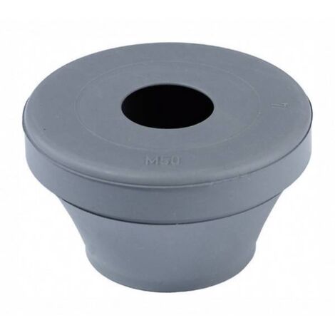 Wiska FD 50 Piastra passante Ø (max.) 35 mm Grigio-Argento (RAL 7001) 1 pz.