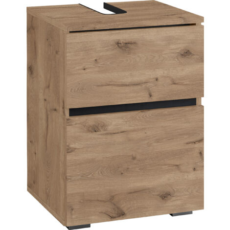 Wisla -Armoire évier avec 1 porte en aspect chêne