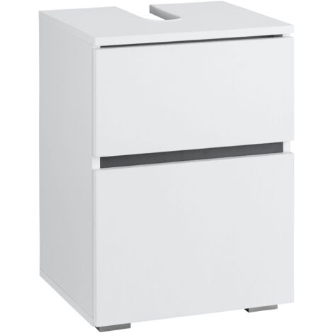 Wisla -Meuble sous évier 1 porte en blanc