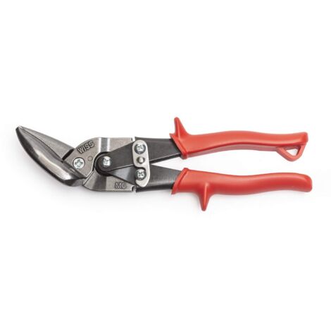 Wiss M6R 9-1/4in Metalmaster Cesoie Offset, Tagli Dritti a Sinistra, Impugnature Rosse