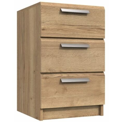 main image of "Wister Three Draw Bedside Table"