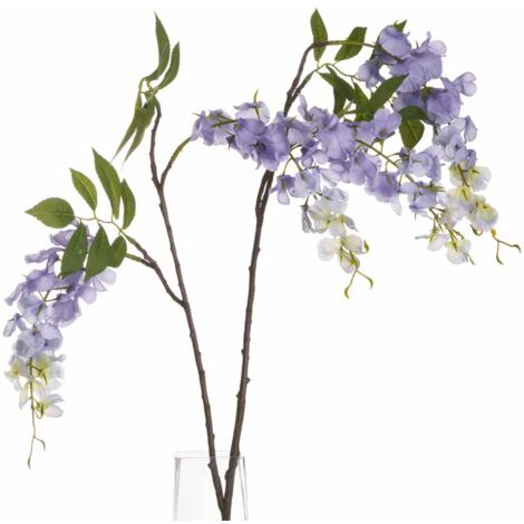 Wisteria Artificial Flower - Fabric/Plastic - L42 x W42 x H82 cm - Lilac