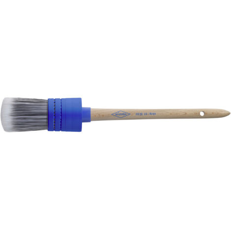 Wistoba Lackier-Ringpinsel KREX blaue Kunststoff-Fassung 2-fach Vorband blauer Deckel Gr. 08, Ø 35 mm