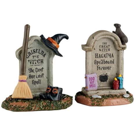 WITCH TOMBSTONES SET OF 2 – LEMAX COD. 54445