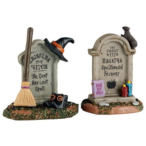 Witch Tombstones Set Of 2 Réf. 54445