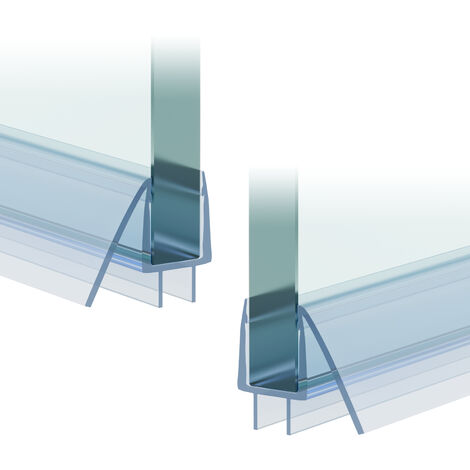 WITEN&NOCK 2er Set 90cm Duschdichtung Duschkabinendichtung Duschtür-Dichtung mit doppelter Lippe für 8-10 mm Glaswand