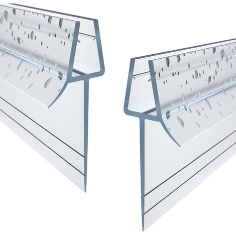 WITEN&NOCK 2er Set Duschdichtungen mit extra verlängerter Lippe Glasstärke 5 mm 6 mm Länge 50 cm