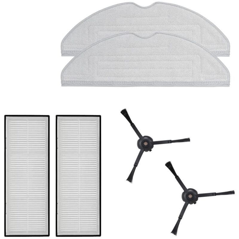 with Mops, HEPA Filter and Side Brush Black for Robot Vacuum Cleaner S7/S7 Max Ultra/S7 Maxv Ultra/S7 Pro Ultra/S8/S8 +/S8 Pro Ultra