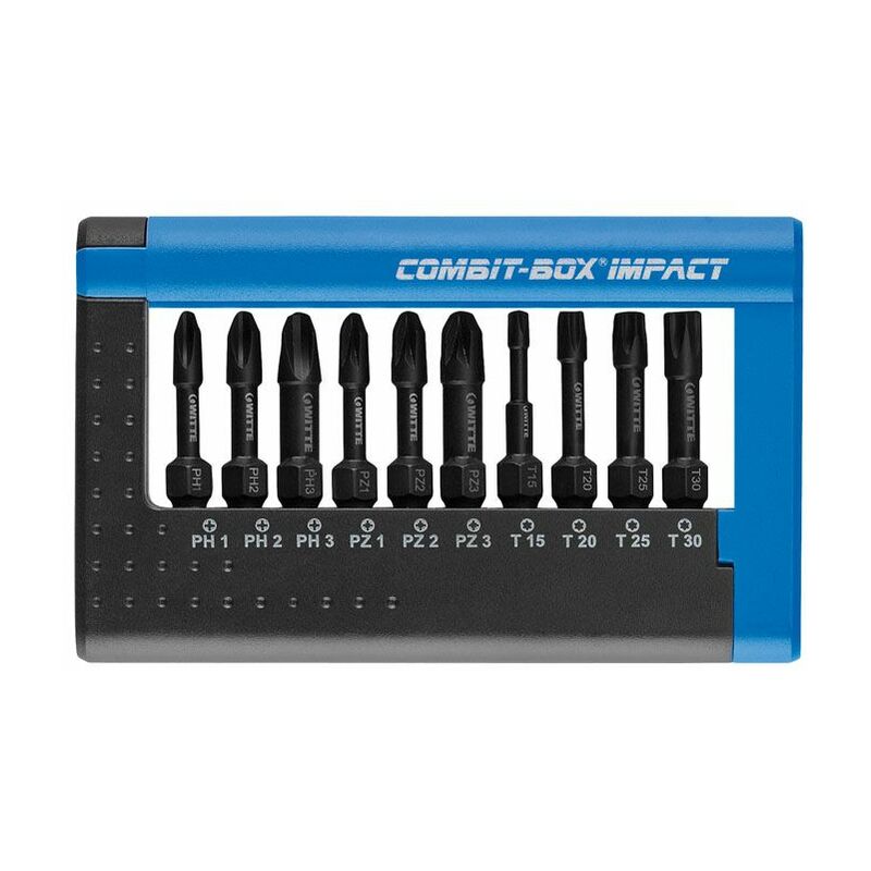 

WITTE 28477 - Juego de 10 puntas de impacto COMBIT-BOX en caja dispensadora