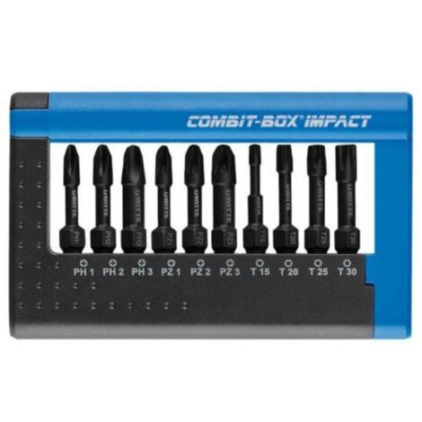 witte-28477-juego de 10 puntas de impacto combit-box en caja dispensadora