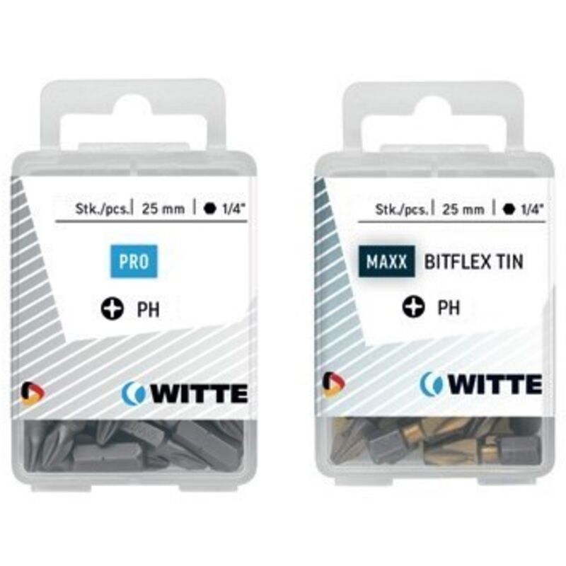 5 Puntas en cajita de plástico largo 25 mm (ph 1) Witte 4270209